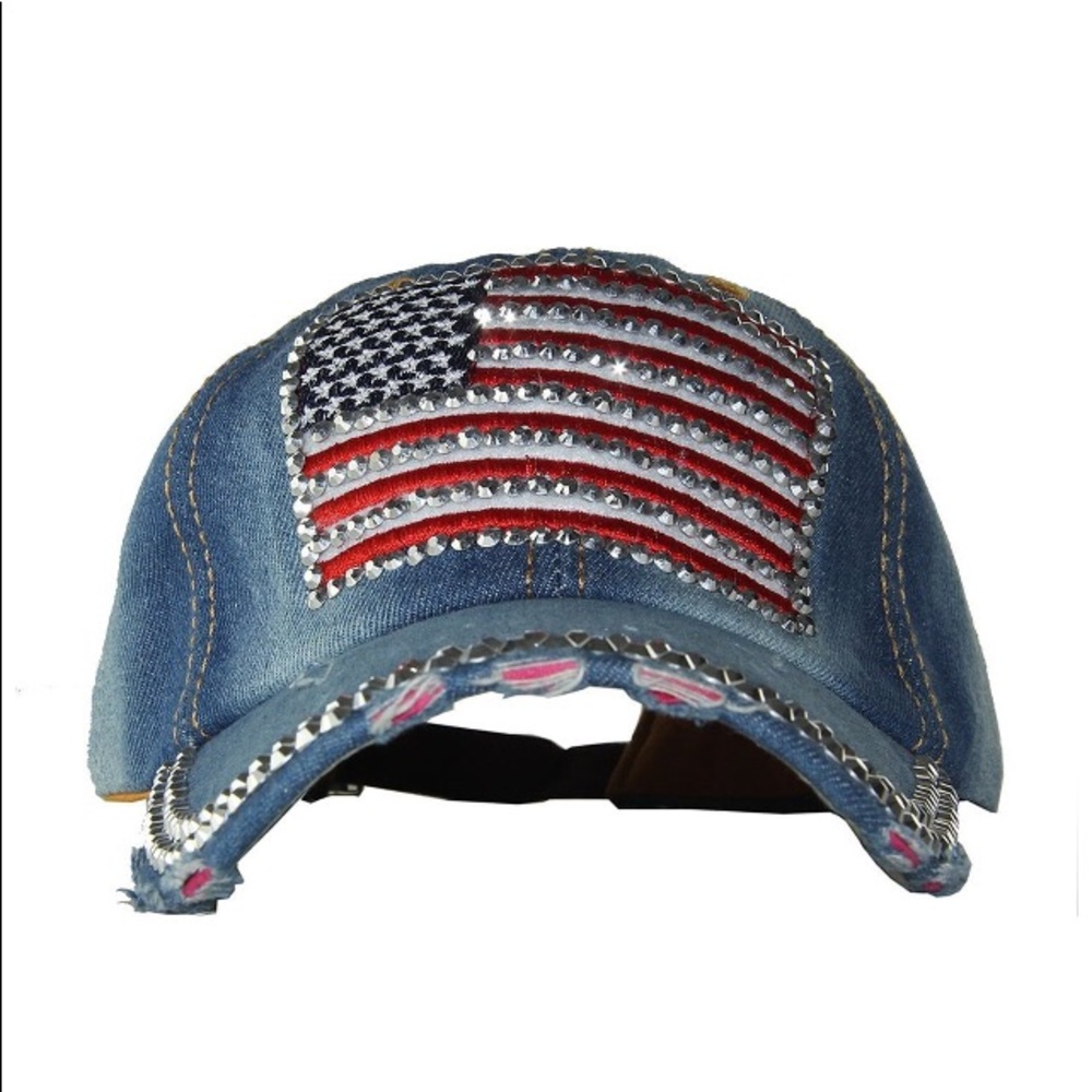 🌴RHINESTONE BALL-CAP🌴 - Picture 5 of 5